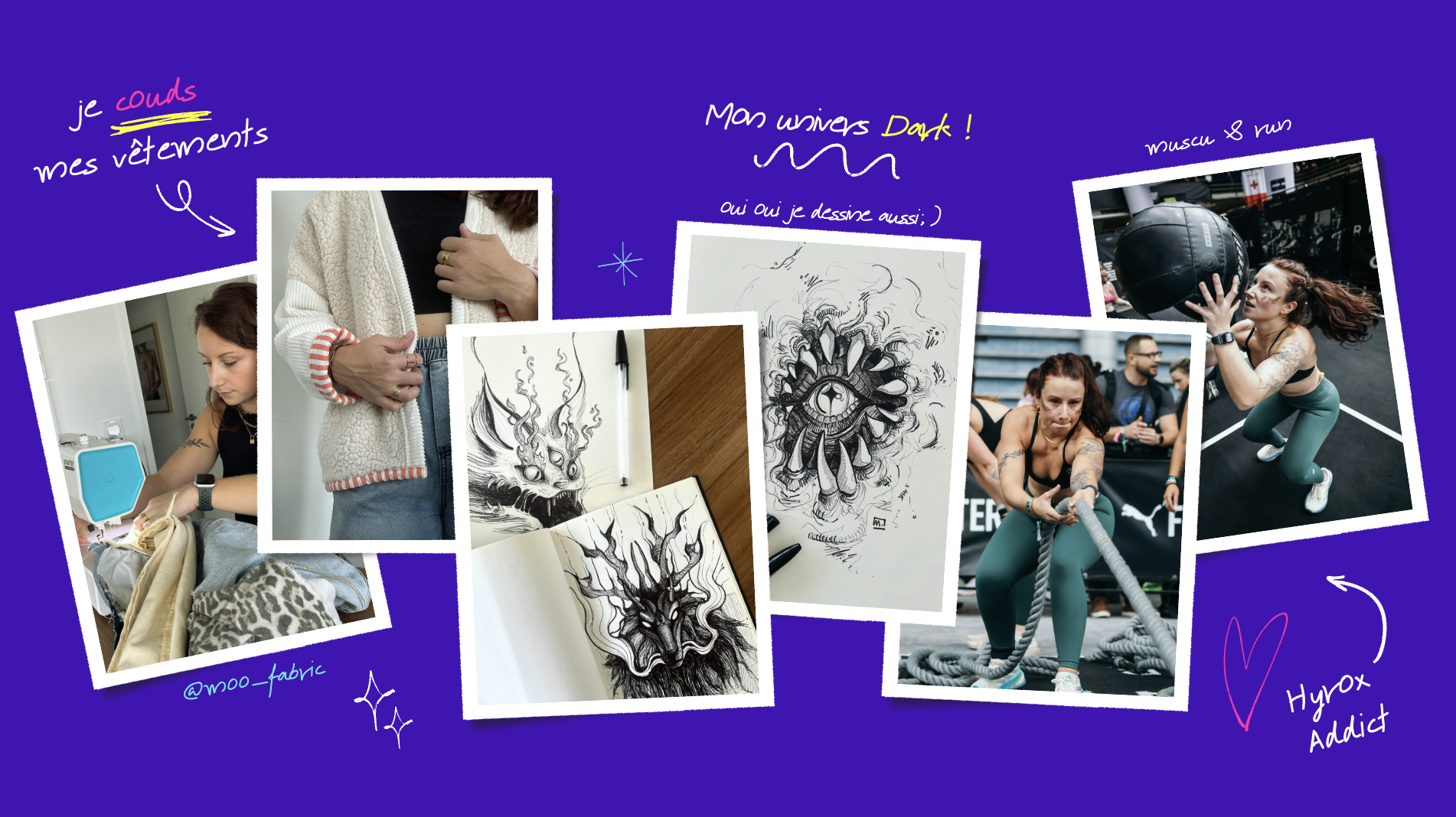 Hors-cadre couture, dessin dark et Hyrox